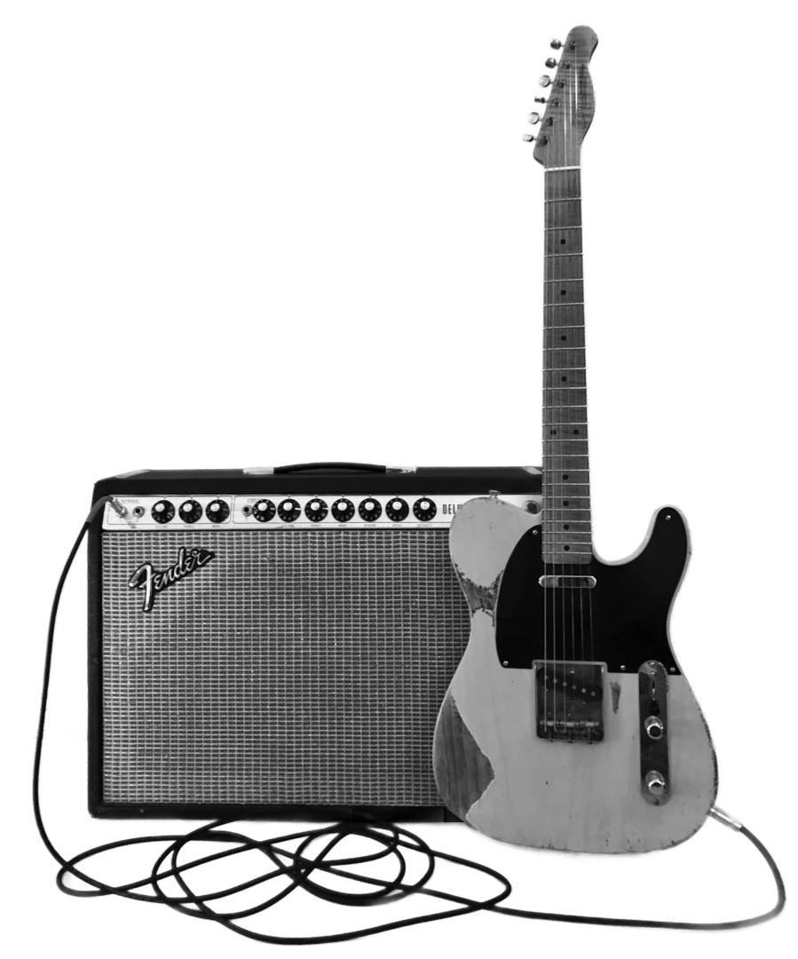 Xotic Electric Guitar and Fender Deluxe Amp
